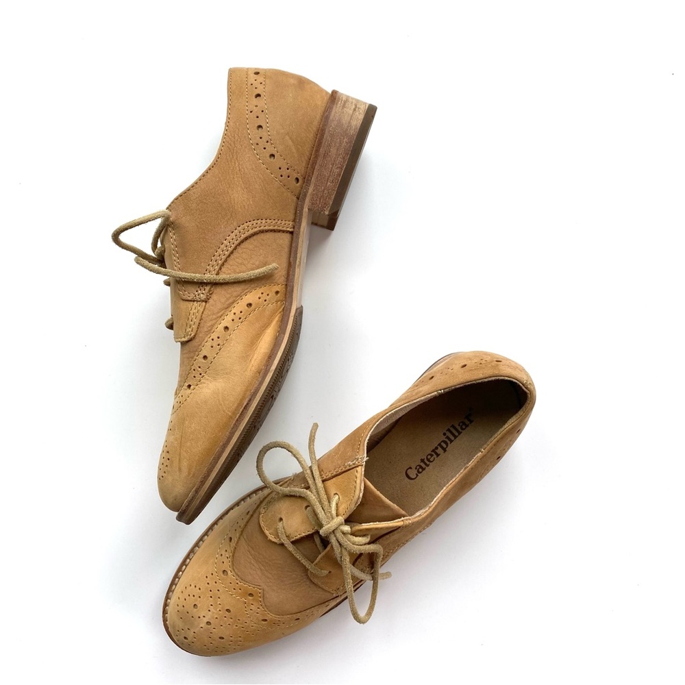 Women’s Caterpillar Tan Leather Loafers